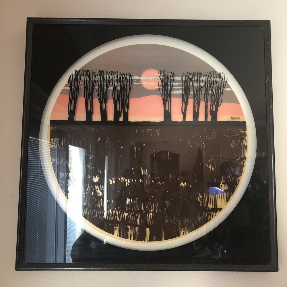 THE VIRGIL THRASHER SERIES BY LUCID LINES GLASS‎ WORK IN FRAME - TEN TREES